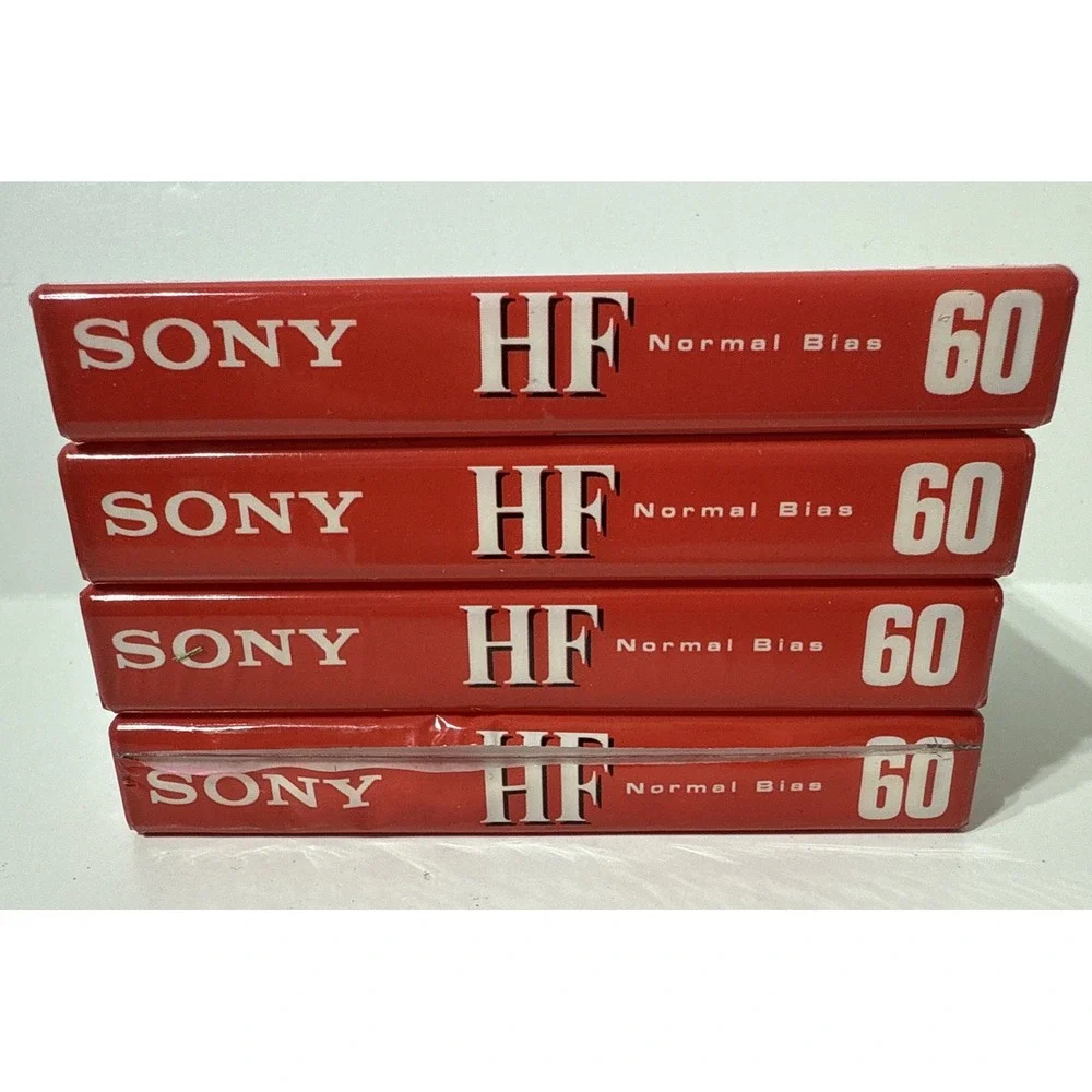 Sony HF 60 Normal Bias High Fidelity‎ Audio Cassettes C-60HFC NEW LOT Of 4